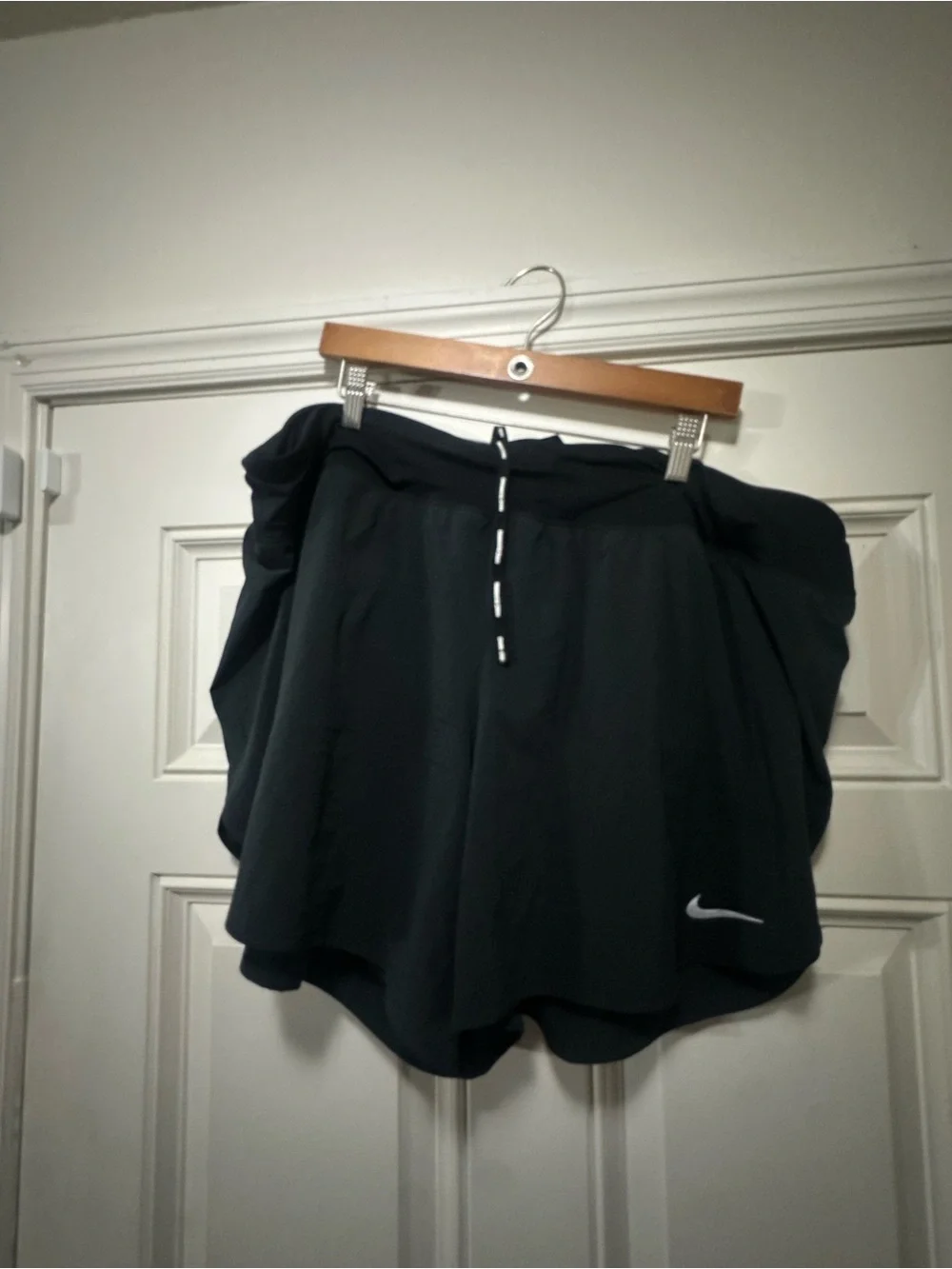 Nike Women's Black 2-in-1 Athletic Running Shorts 2x